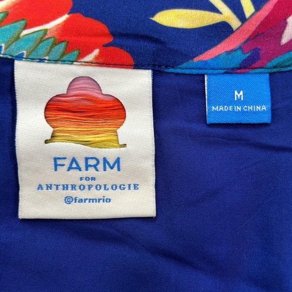 FARM RIO size M tropical leaf print layered skirt - Picture 6 of 10